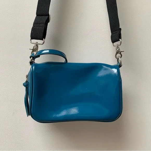 DKNY cross body bag / clutch teal - Picture 8 of 9